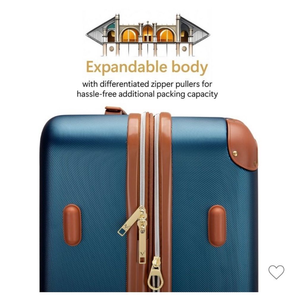 19V69 ITALIA Vintage Expandable Large on 1pc Luggage,suitcase travel bag 29 - Picture 6 of 16